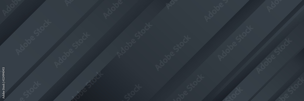 Dark black neutral background for wide banner and presentation design