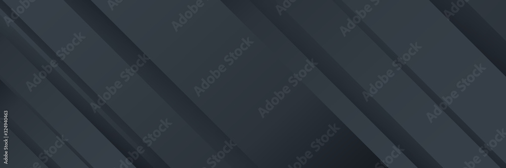 Dark black neutral background for wide banner and presentation design