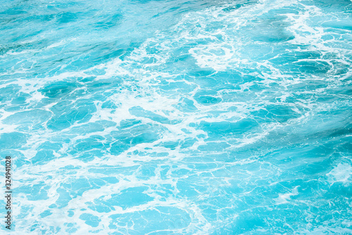 Marble water texture, background, wallpaper, blue abstract waves