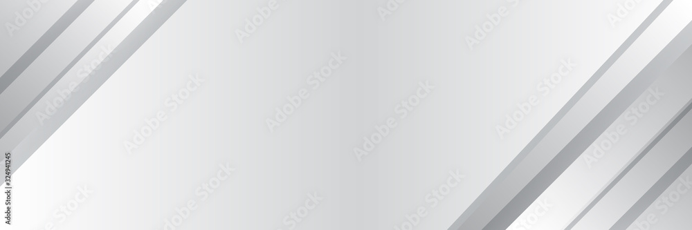 Technology banner design with white and grey arrows. Abstract geometric vector background for wide banner. Technology banner design with white and grey arrows. Abstract geometric vector background for wide banner.