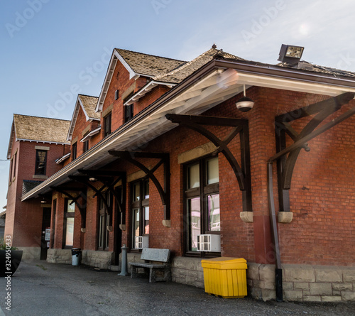 Working train station downtown. Medicine Hat, Alberta, Canada