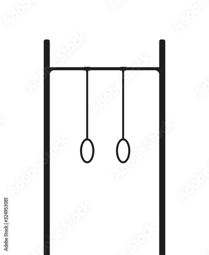 Creative design of ring gymnastics symbol