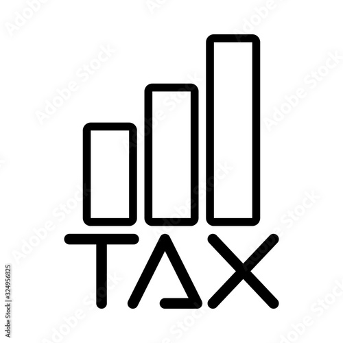 tax obligation with statistics bars