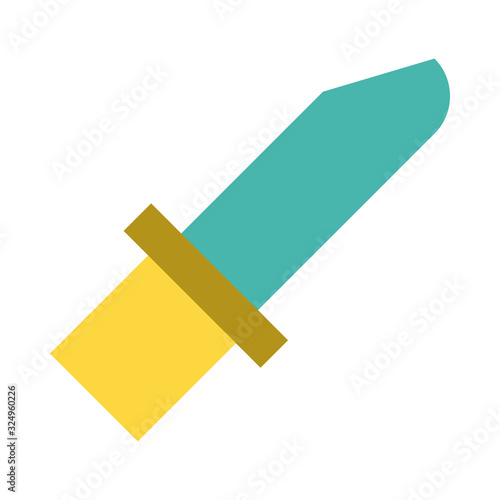 knife weapon military force line and fill style icon