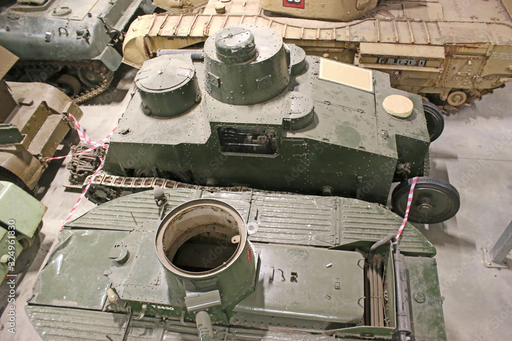 Vintage military tanks	