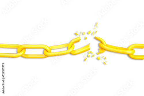 Bild auf Leinwand broken chain
