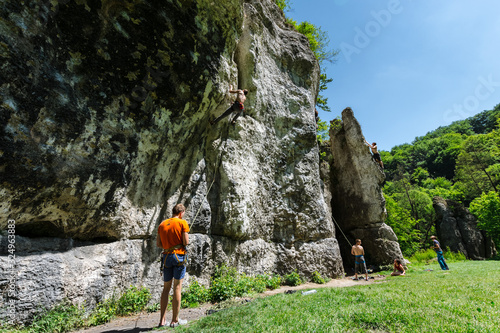 skała Grodzisko, wspinanie, dolina będkowska photo