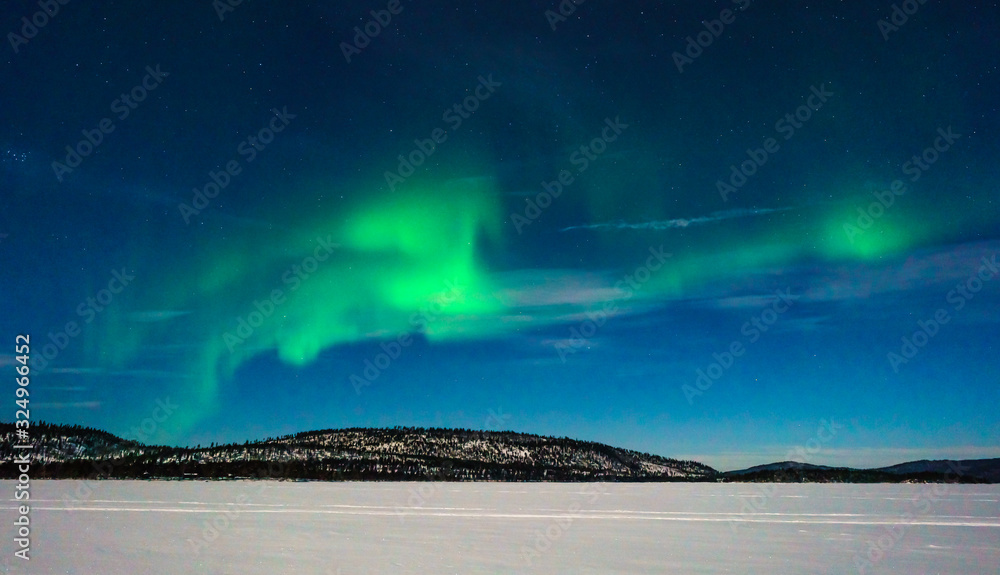 Aurora Borealis, Lapland, Finland, Ivalo, Lake Inari