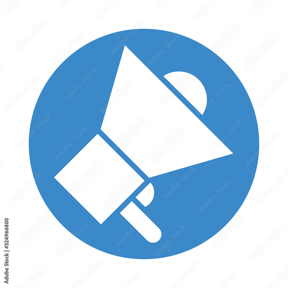 megaphone sound device isolated icon megaphone sound device isolated icon