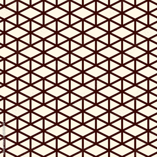 Contemporary geometric pattern. Repeated triangles ornament. Modern geo abstract background. Seamless surface design. Mosaic wallpaper. Digital paper, textile print. Vector illustration