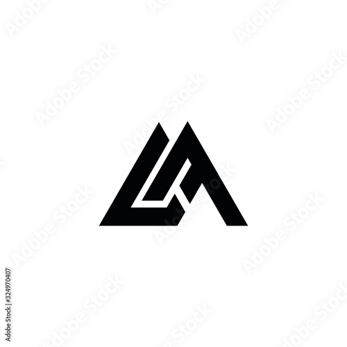 LF L F letter logo design vector
