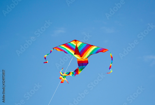 Colorful Kite Flying in the sky, Bondi Beach Sydney