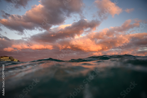 waves at sunset, Sydney Australia © Gary