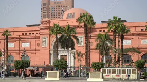 The Egyptian museum building, located in central Cairo, Egypt photo