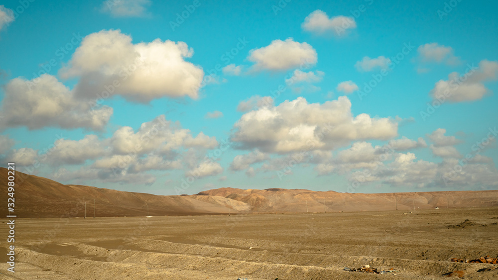  desert and mountains in the city of tacna peru