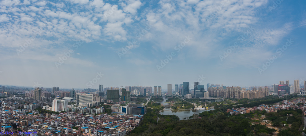 panoramic view of Nanhai,Foshan.