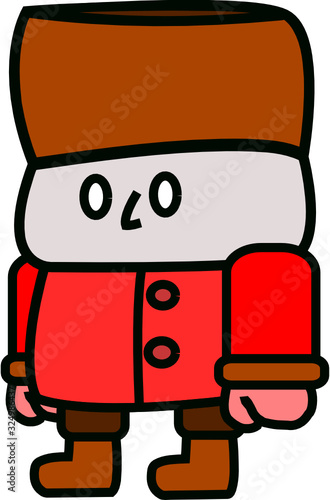 Ilustración de un ruso en vectores