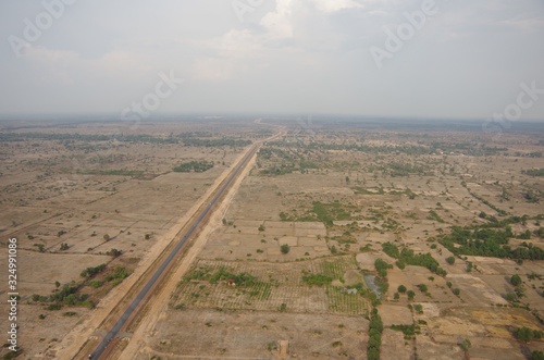 Road to nowhere in Suburb of Siem Reap photo