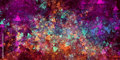 Colorful Explosion Grunge Abstract Background