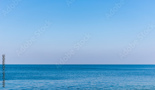 sea and blue sky summer nature concept background