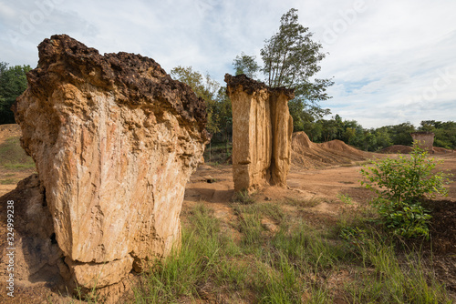 Pae Muang Pee,  sandstone  erosion by times and weathers approximately. 2 millions years in Prea province, northern Thailand. photo