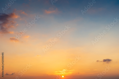 sunset over the sea nature concept background