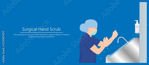 surgical hand scrub procedure operating rooms prevent harmful bacteria