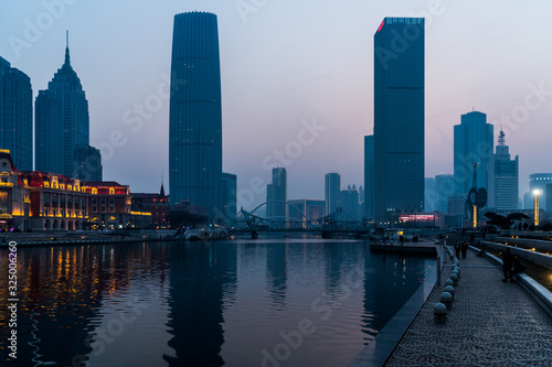 Fototapeta Naklejka Na Ścianę i Meble -  Cityscape of Tianjin, China