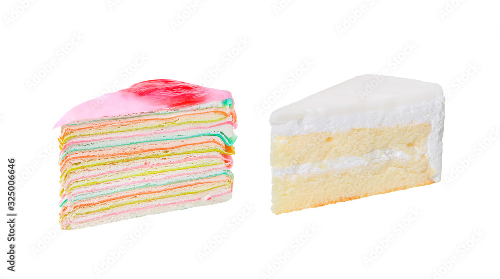 Cake isolated on white background with clipping path include Cake isolated on white background with clipping path include