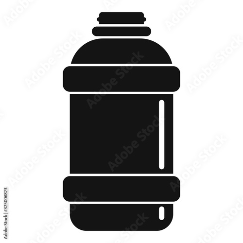 Plastic shaker icon. Simple illustration of plastic shaker vector icon for web design isolated on white background