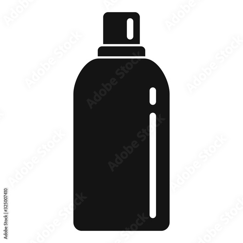 Plastic toilet cleaner bottle icon. Simple illustration of plastic toilet cleaner bottle vector icon for web design isolated on white background