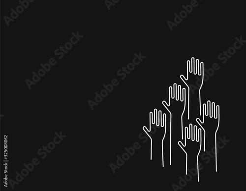 International Youth day,12 August, Hand Drawn Sketch Vector illustration.