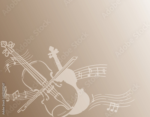 ヴァイオリンがテーマの背景素材