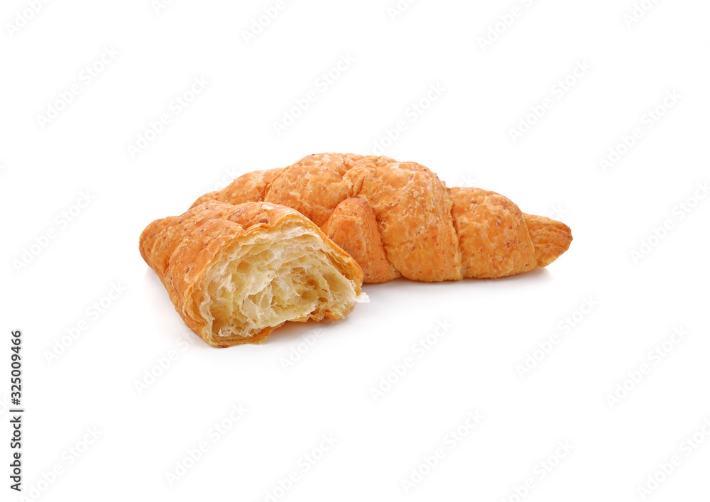 Croissant isolated on white background Croissant isolated on white background