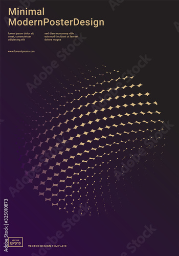 Modern design template with dynamic geometric shapes. Abstract background for covers, posters, placards, flyers, presentations, banners, brochures, annual reports. Vector illustration.