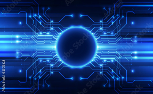 Vector circuit board background technology. illustration