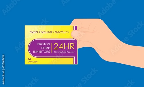 Proton pump inhibitors drugs medication for treatment stomach acid Gastroesophageal reflux disease (GERD)