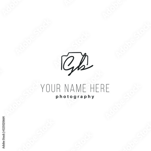 Gb Initial Signature Photography Logo photo