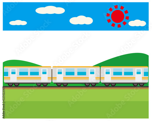 電車　列車　鉄道　アイコン