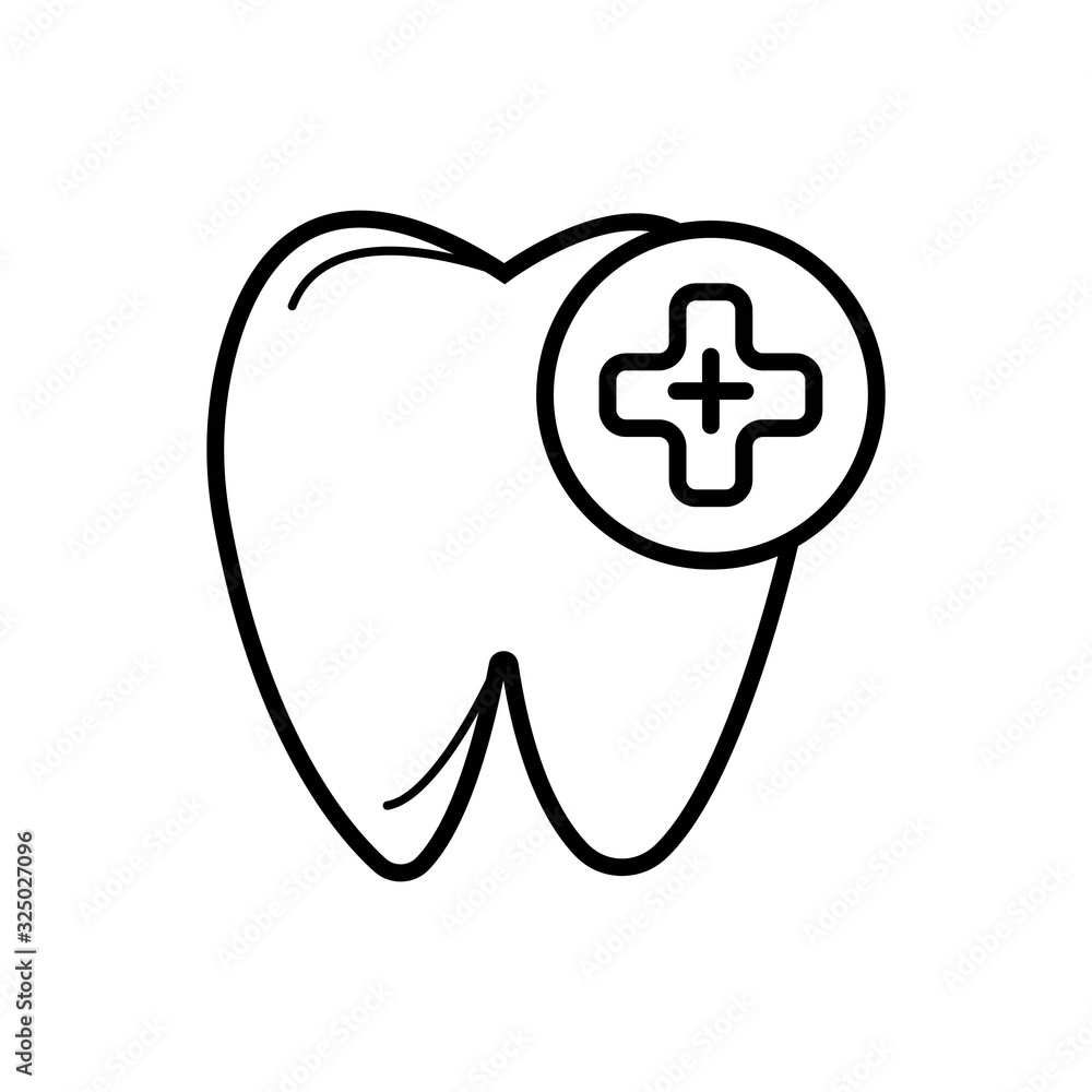 Obraz premium Tooth icon vector illustration photo