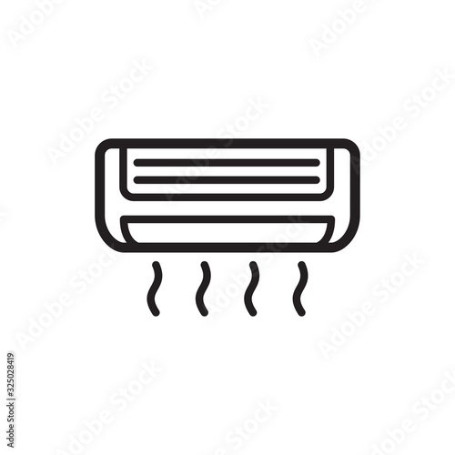 air conditioning icon in trendy flat design 