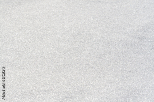 The surface of pure white snow.