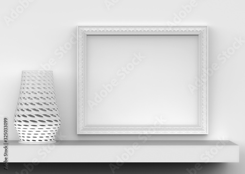 Space to insert an image. 3d rendering.
