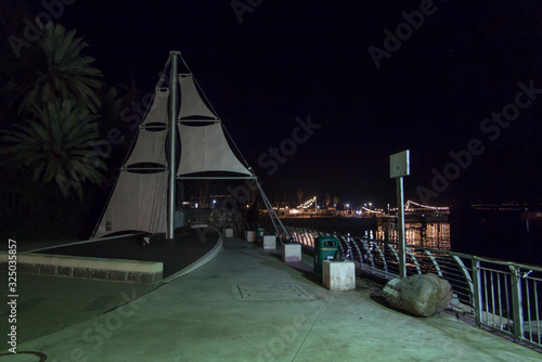 Tourist quay on the Sea of Galilee in Tiberias, Israel