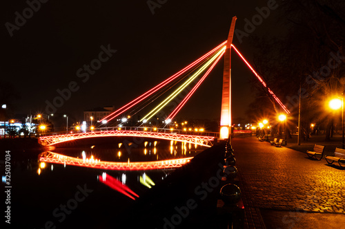 city landscape with a bridge