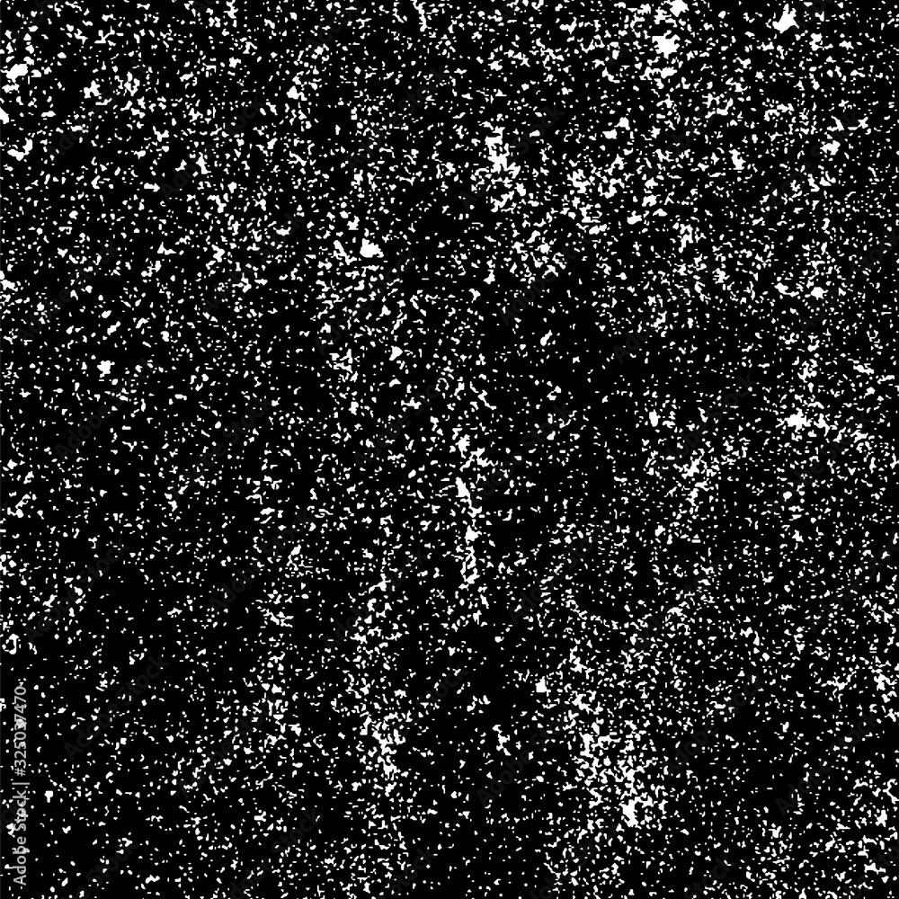 White Grainy Texture Isolated On Black Background. Dust Overlay. Light Coloured Noise Granules. Snow Vector Elements. Digitally Generated Image. Illustration, Eps 10. White Grainy Texture Isolated On Black Background. Dust Overlay. Light Coloured Noise Granules. Snow Vector Elements. Digitally Generated Image. Illustration, Eps 10.