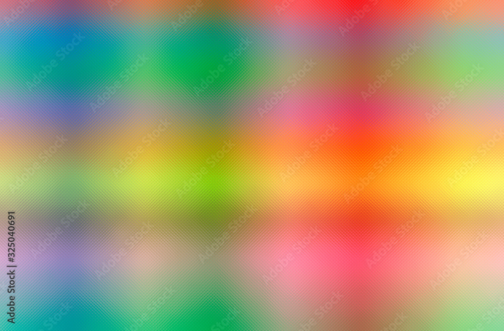 Abstract illustration of green, orange through the tiny glass background Abstract illustration of green, orange through the tiny glass background