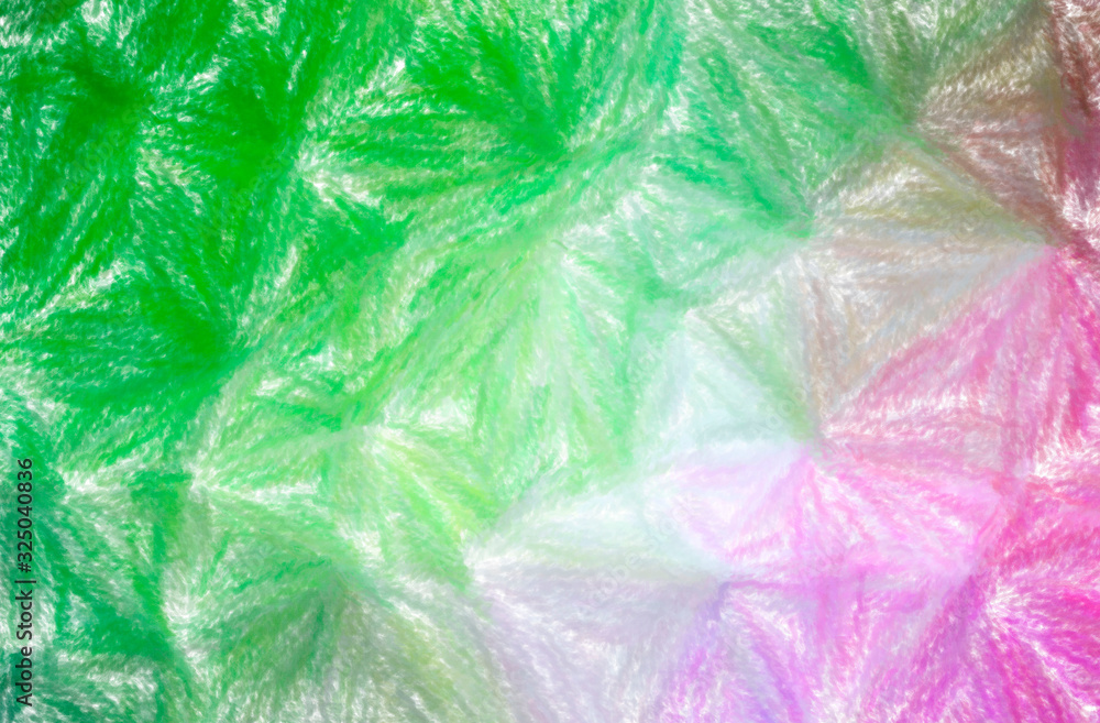 Obraz premium Abstract illustration of green, pink, purple, red Wax Crayon with low coverage background