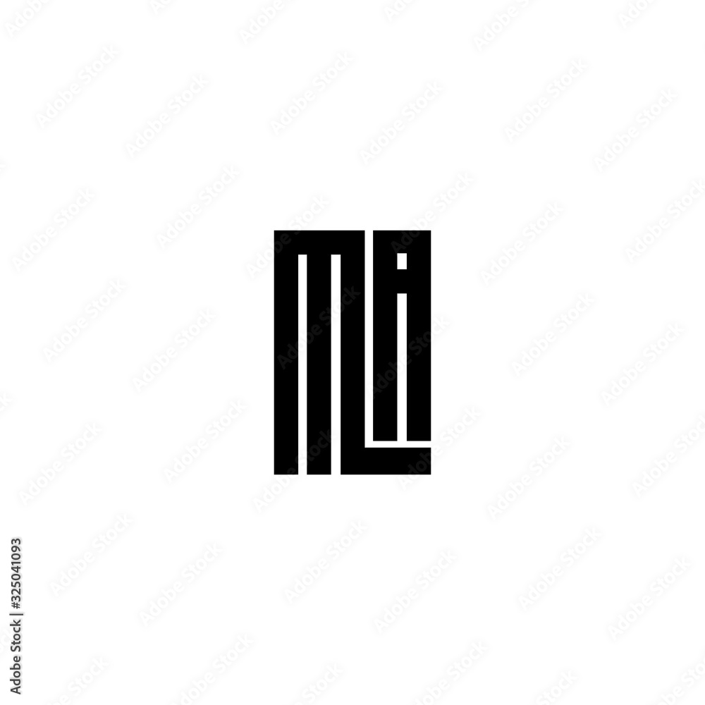 MA M A logo icon design template elements MA M A logo icon design template elements