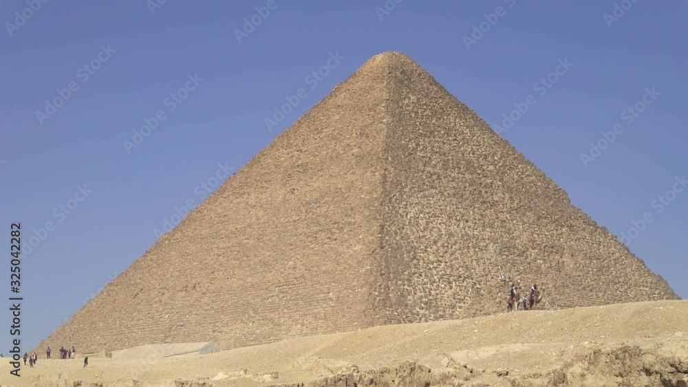 The Great Pyramid of Giza also known as the Pyramid of Khufu or Cheops. It is located on Giza Plateau in greater Cairo, Egypt The Great Pyramid of Giza also known as the Pyramid of Khufu or Cheops. It is located on Giza Plateau in greater Cairo, Egypt